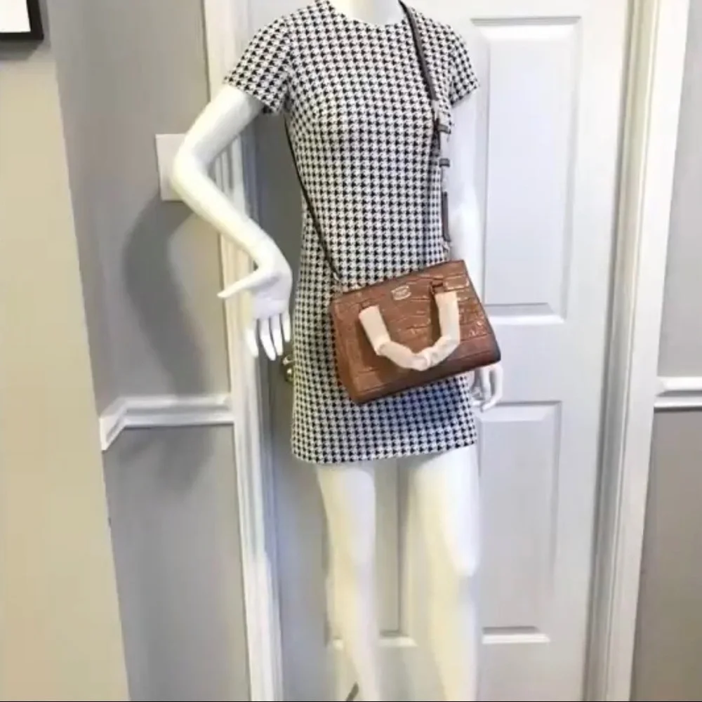 Michael Kors Kellen Satchel Croc Embossed Bag